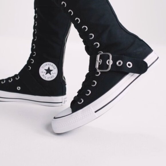 Chuck Taylor All Star XXHi Buckles in Black (NEVER WORN) W 8.5 - Picture 1 of 4